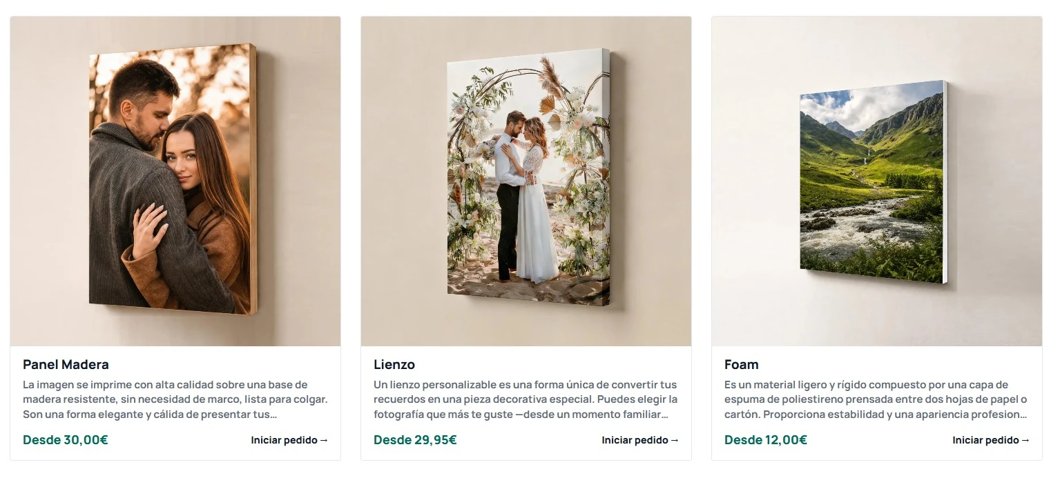 Productos personalizados desde kiosko