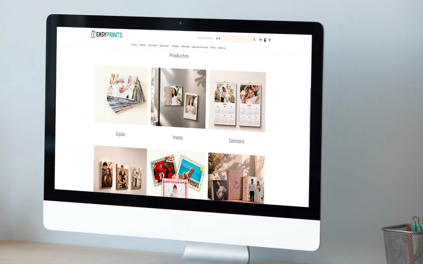 Web de venta online para productos fotográficos