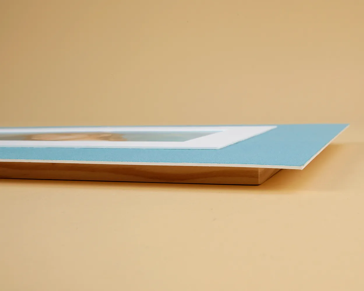 Cuadro passe-partout y textura