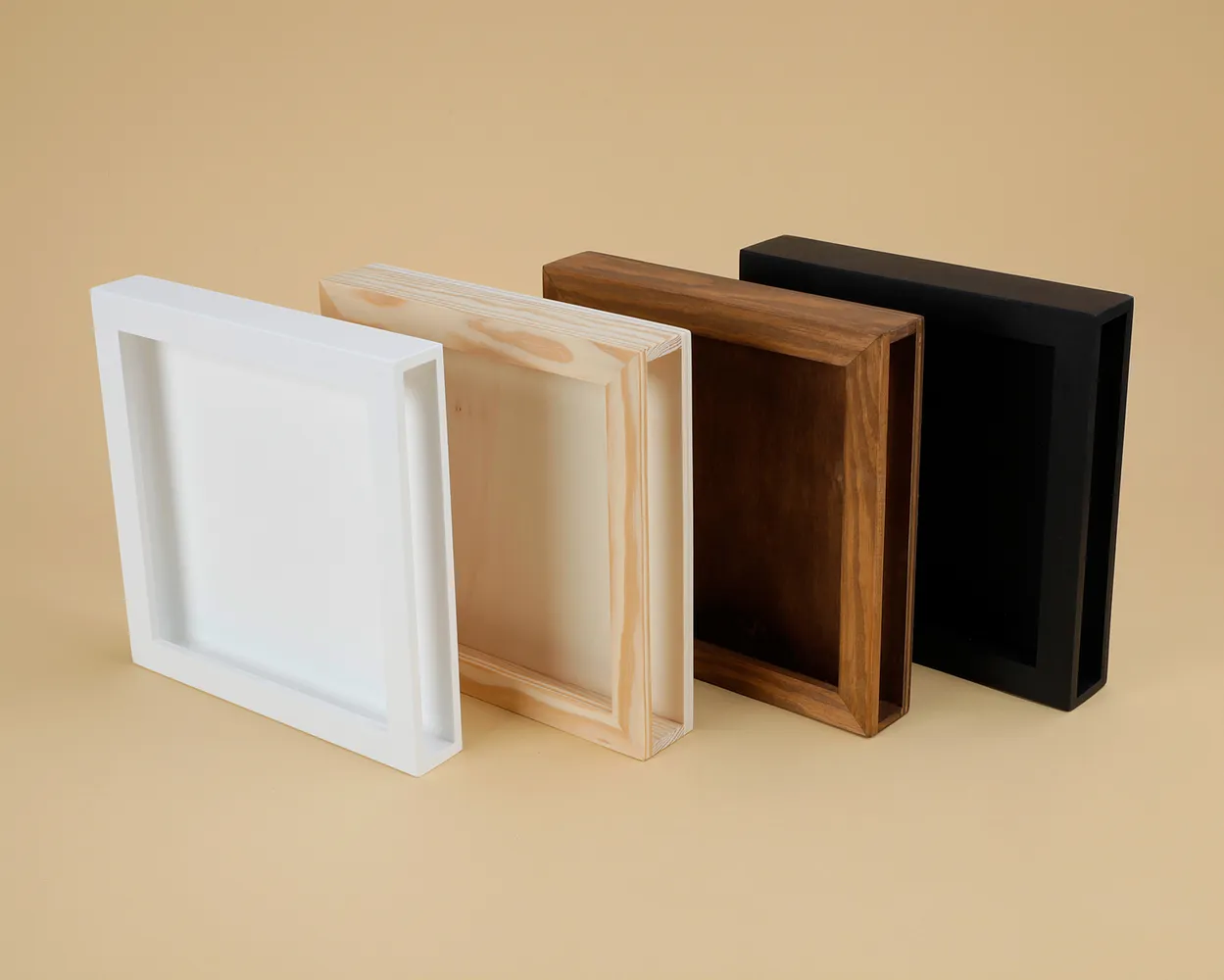 Caja madera marco<br>Fotos sobre cartulina rigida