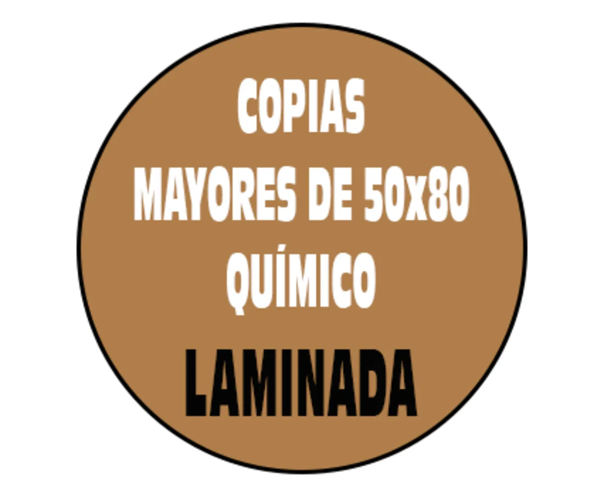 COPIAS MAYORES DE 50X80 LAMINADA