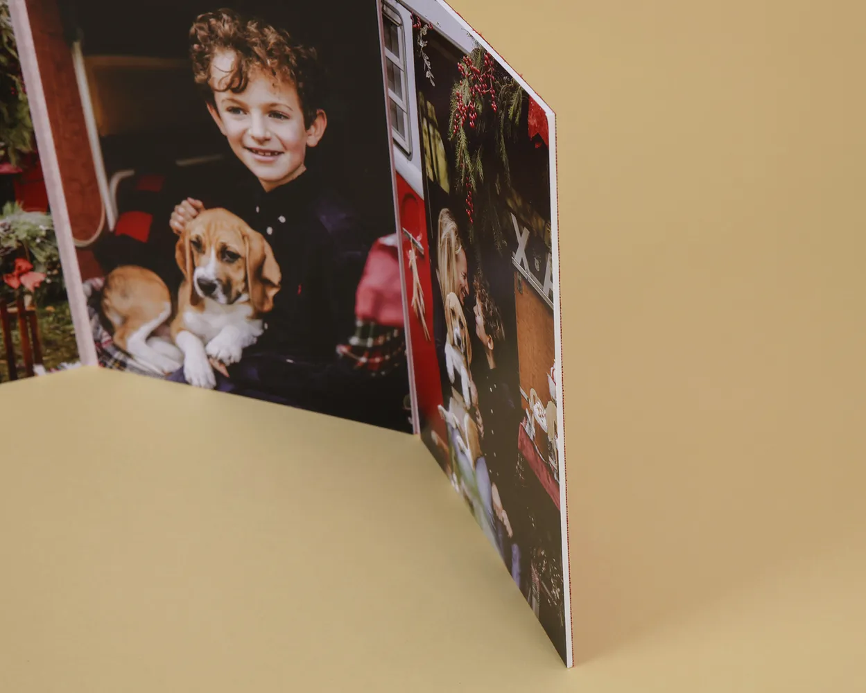 Christmas Acordeón Foto Árbol