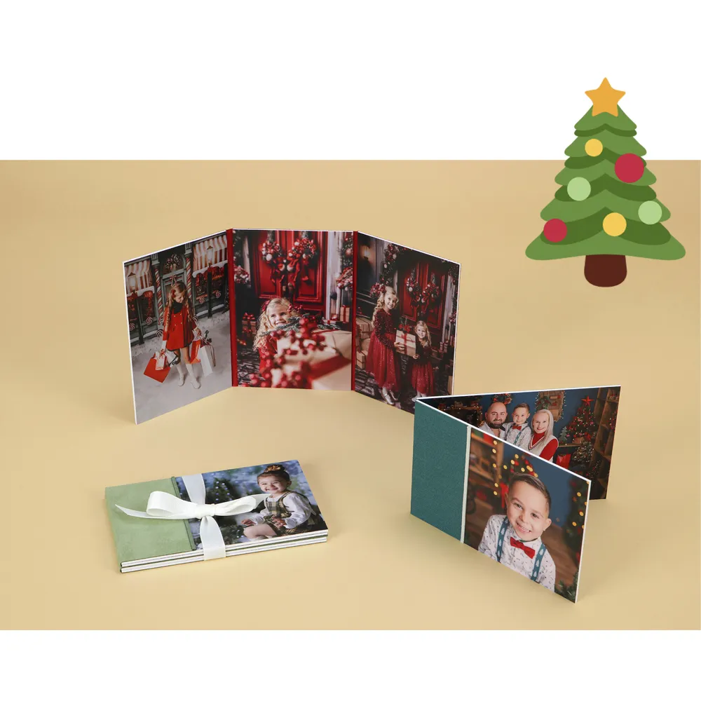 Christmas Dípticos Trípticos y Cuadrípticos con Textura