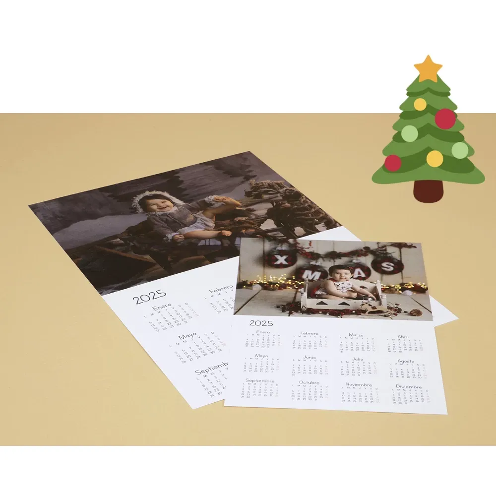 Calendario de pared una hoja