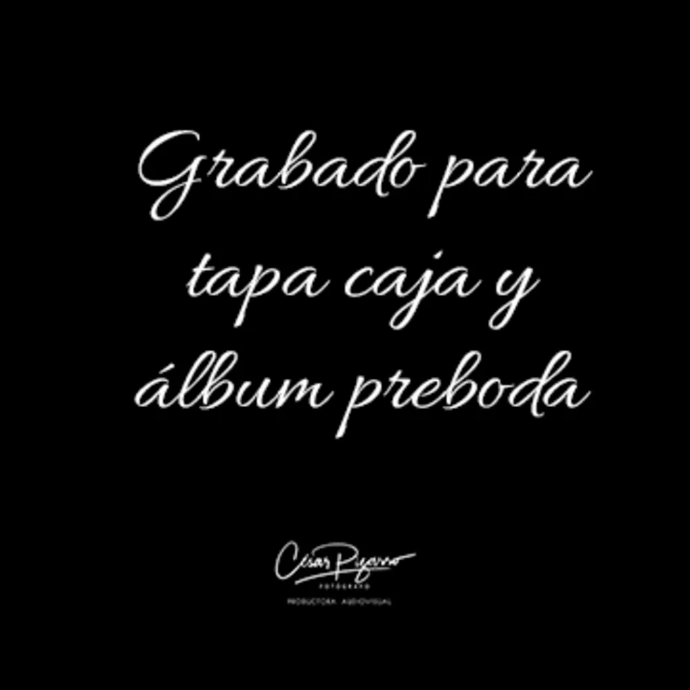 GR para tapa y álbum preboda