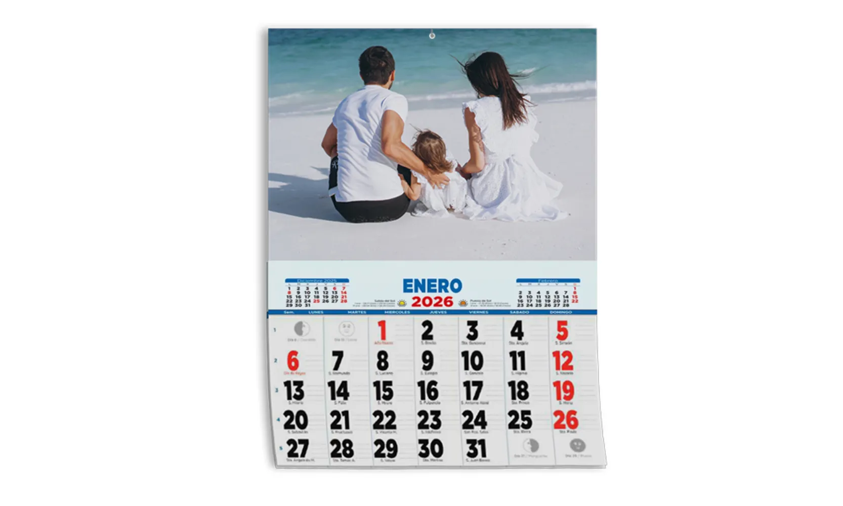 Calendario Anual con Faldilla