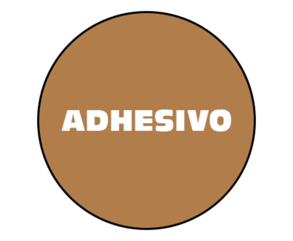 CAJA DOBLE F CON ADHESIVO
