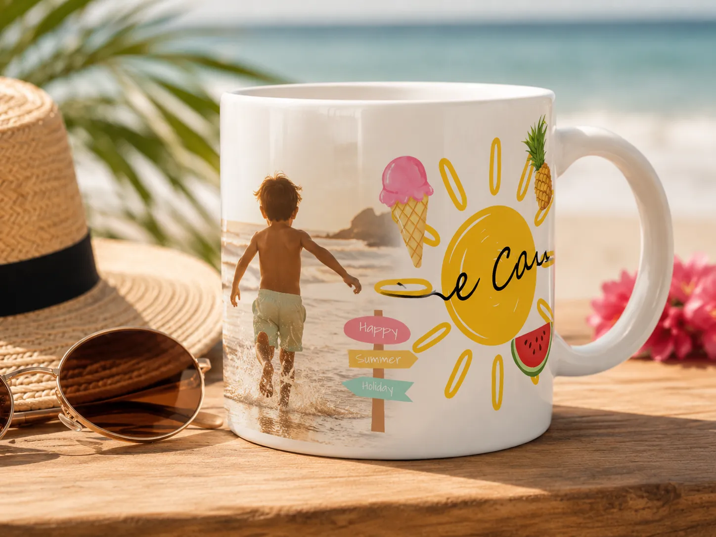 Taza con diseño VERANO