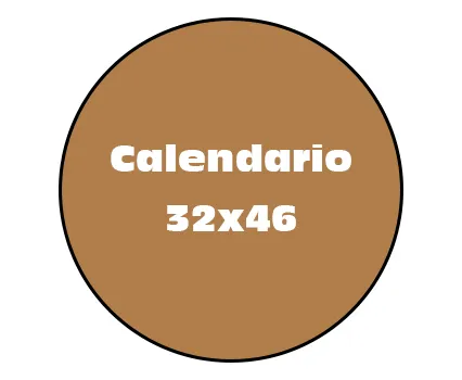 Calendario offset 32x46