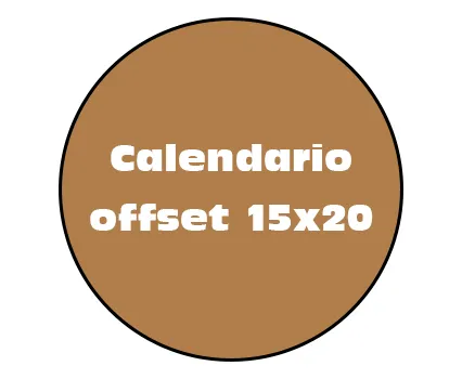 Calendario offset 15x20 