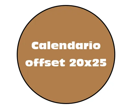 Calendario offset 20x25