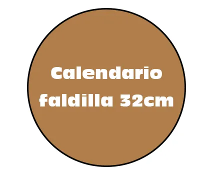 Calendario faldilla 32cm
