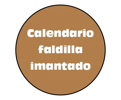 Calendario faldilla imantado 