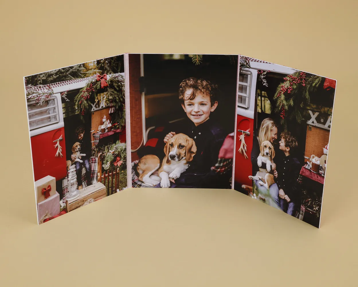 Weihnachts-Diptychen, -Triptychen und -Quadriptychen Baum