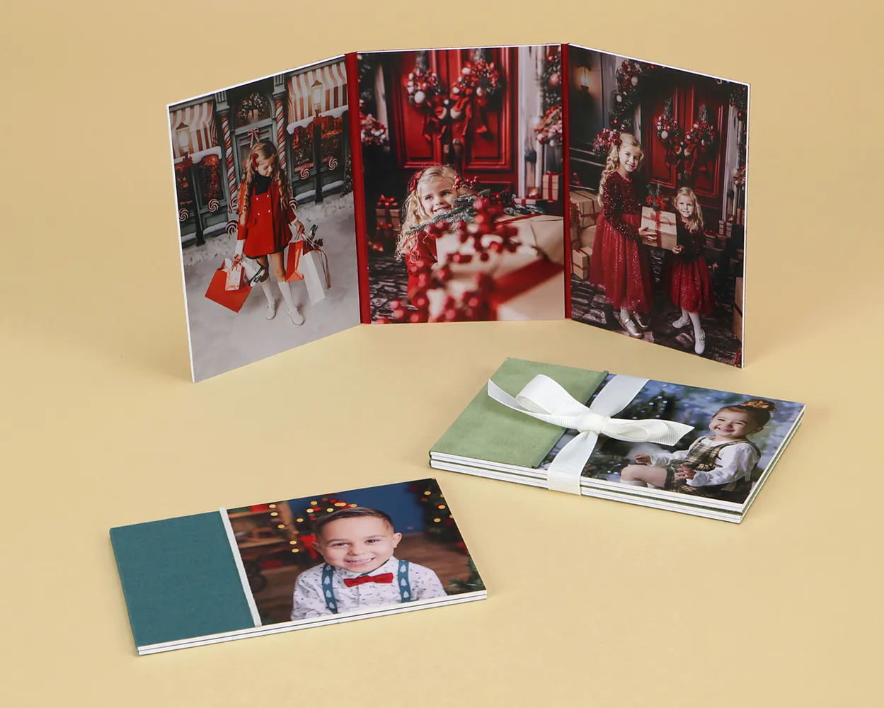 Weihnachts-Diptychen, -Triptychen und -Quadriptychen mit Textur