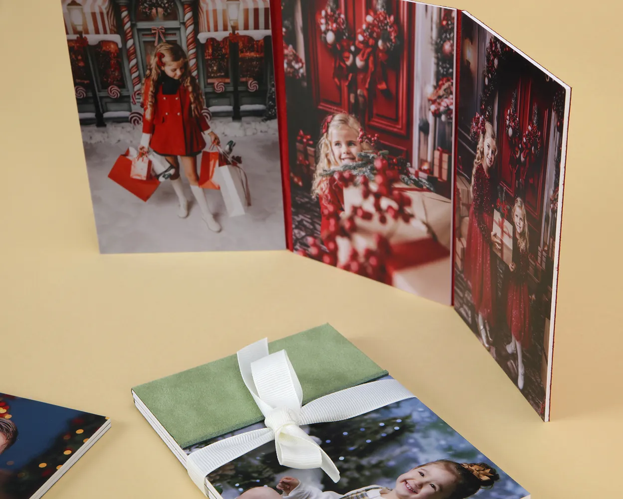 Weihnachts-Diptychen, -Triptychen und -Quadriptychen mit Textur