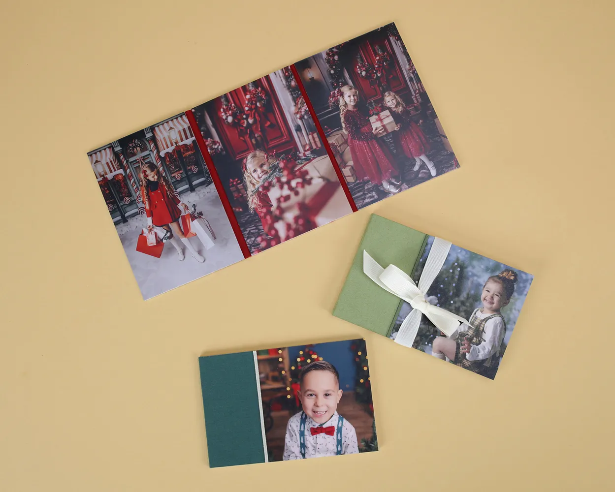 Weihnachts-Diptychen, -Triptychen und -Quadriptychen mit Textur