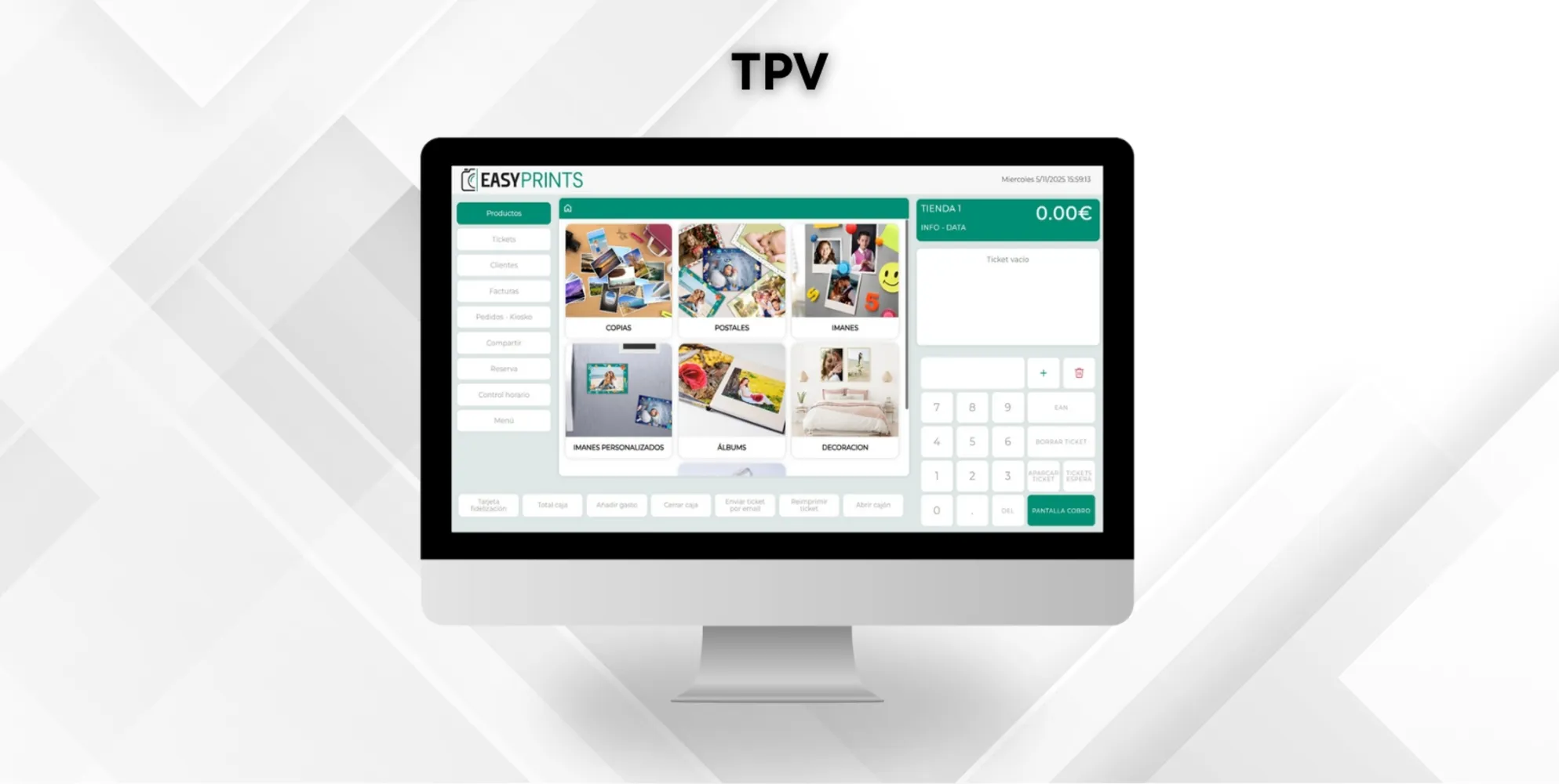 Cómo ejecutar el TPV desde la app de Easy-Prints