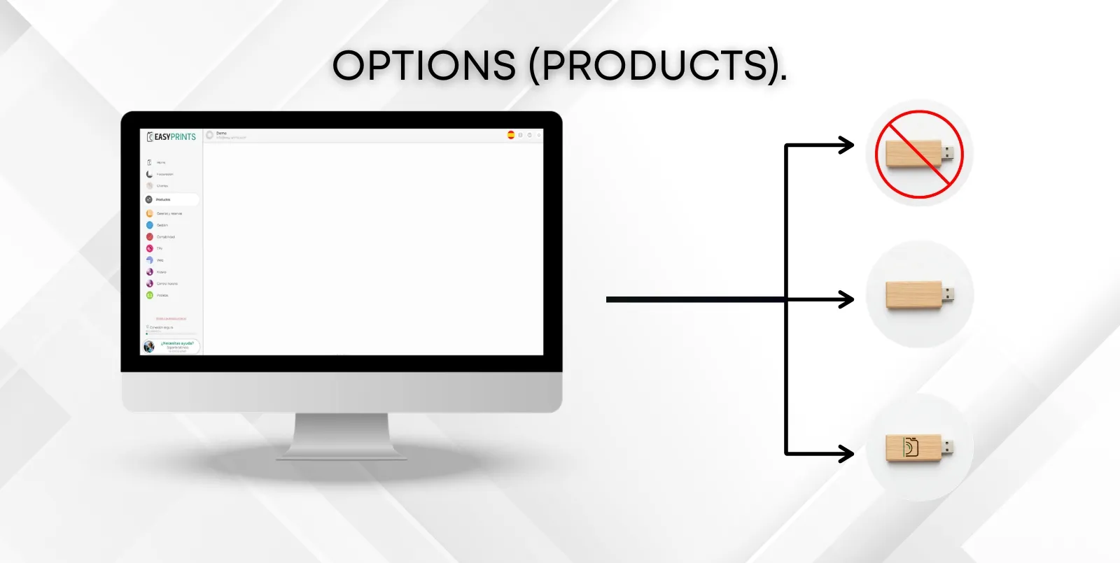 Cómo crear Opciones (productos).