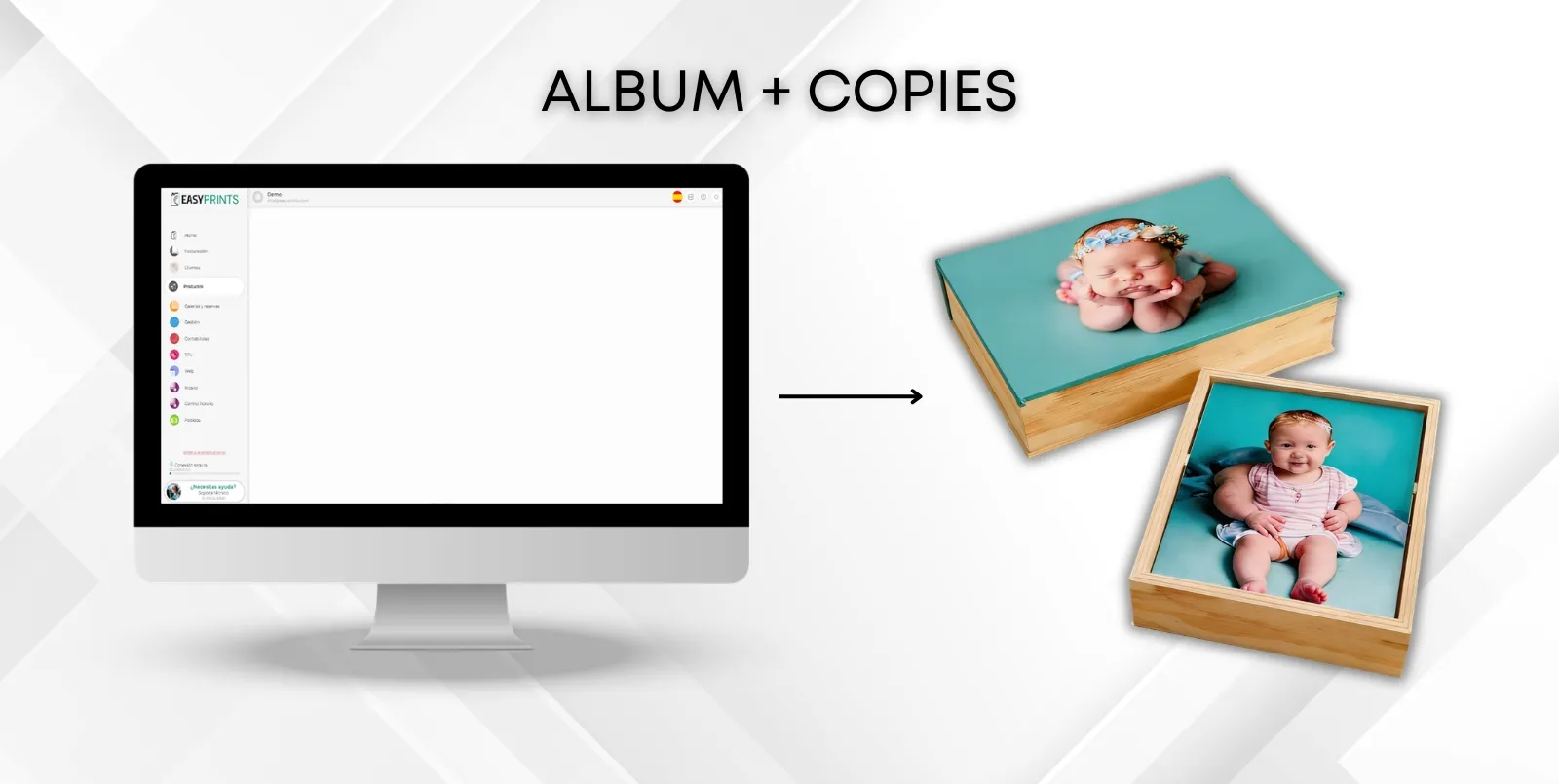 Cómo introducir un producto en formato ‘Álbum composición + copias’.