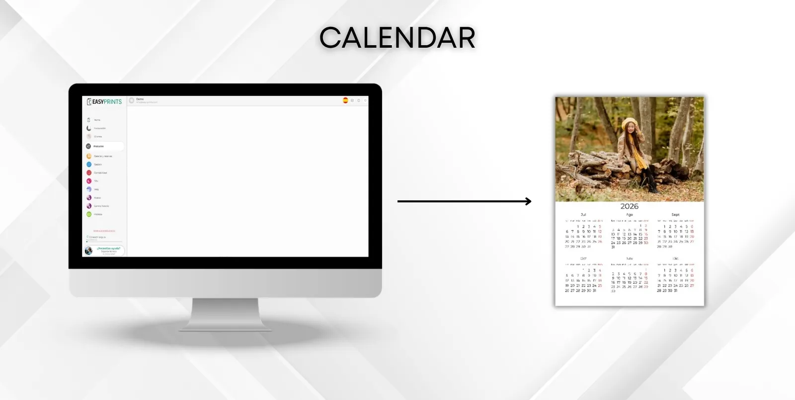 Crear un producto tipo calendario
